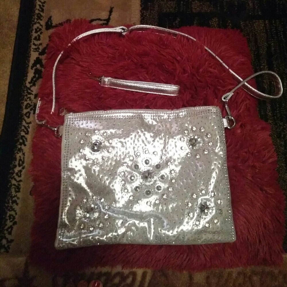 Silver handbag